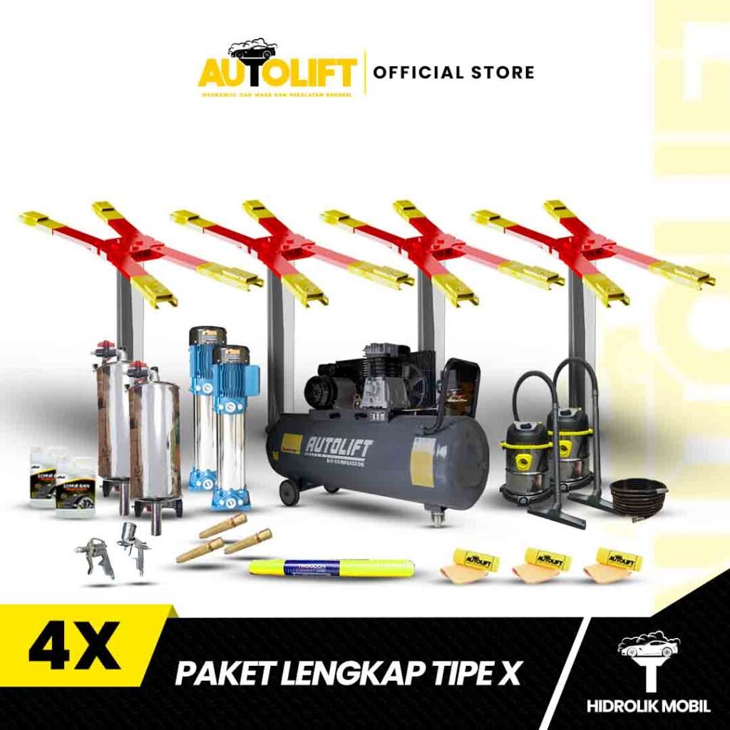 paket usaha hidrolik cuci mobil