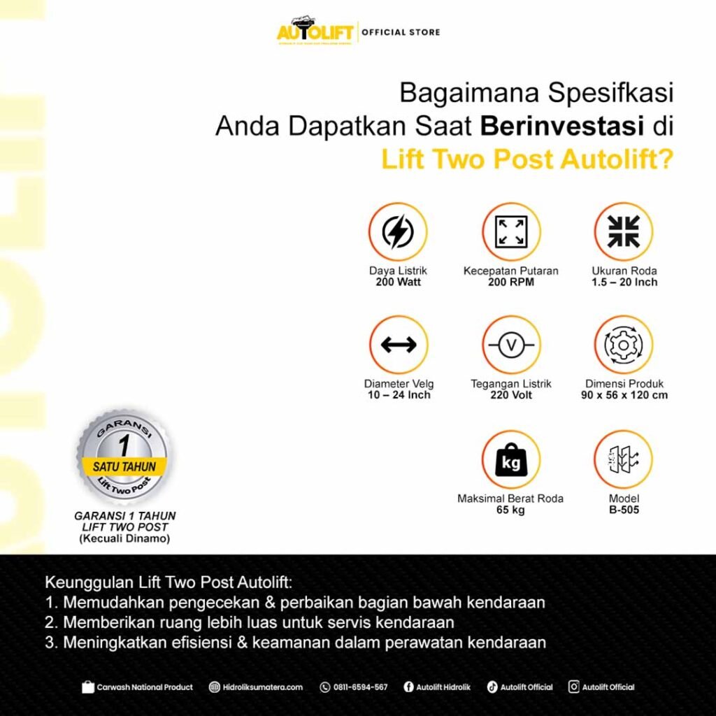 detail lift two post