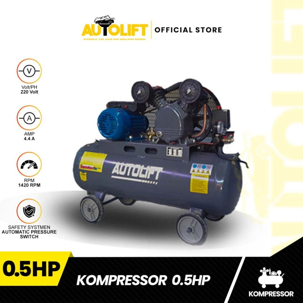 perlengkapan cuci mobil kompressor o,5 hp