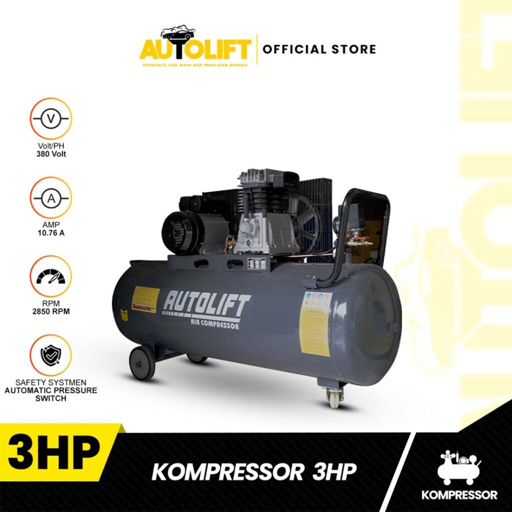perlengkapan cuci mobil kompressor 3 hp