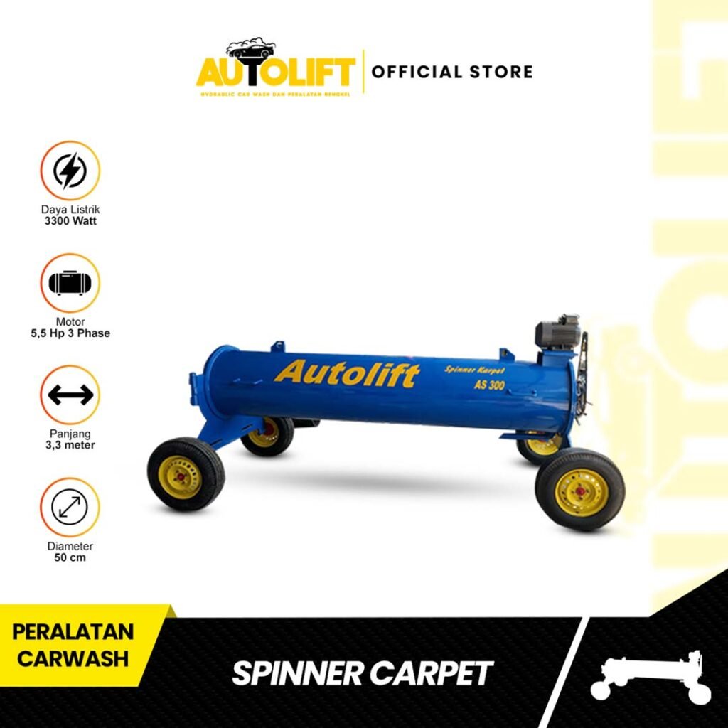 perlengkapan cuci mobil spinner carpet