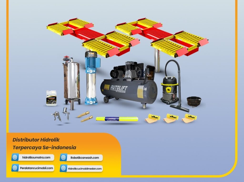 hidrolik cuci mobil dan perlengkapan bisnis carwash profesional
