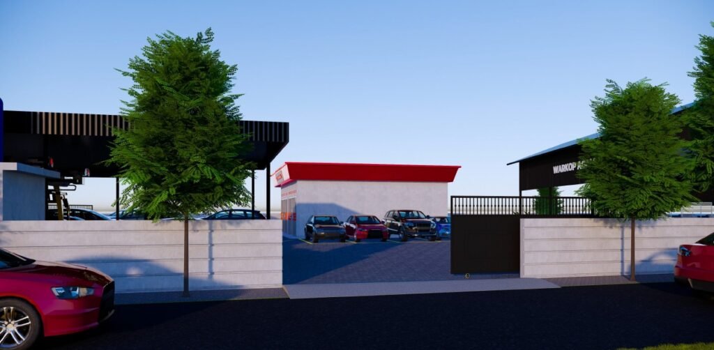 Desain Tempat Cuci Mobil Otomatis Modern